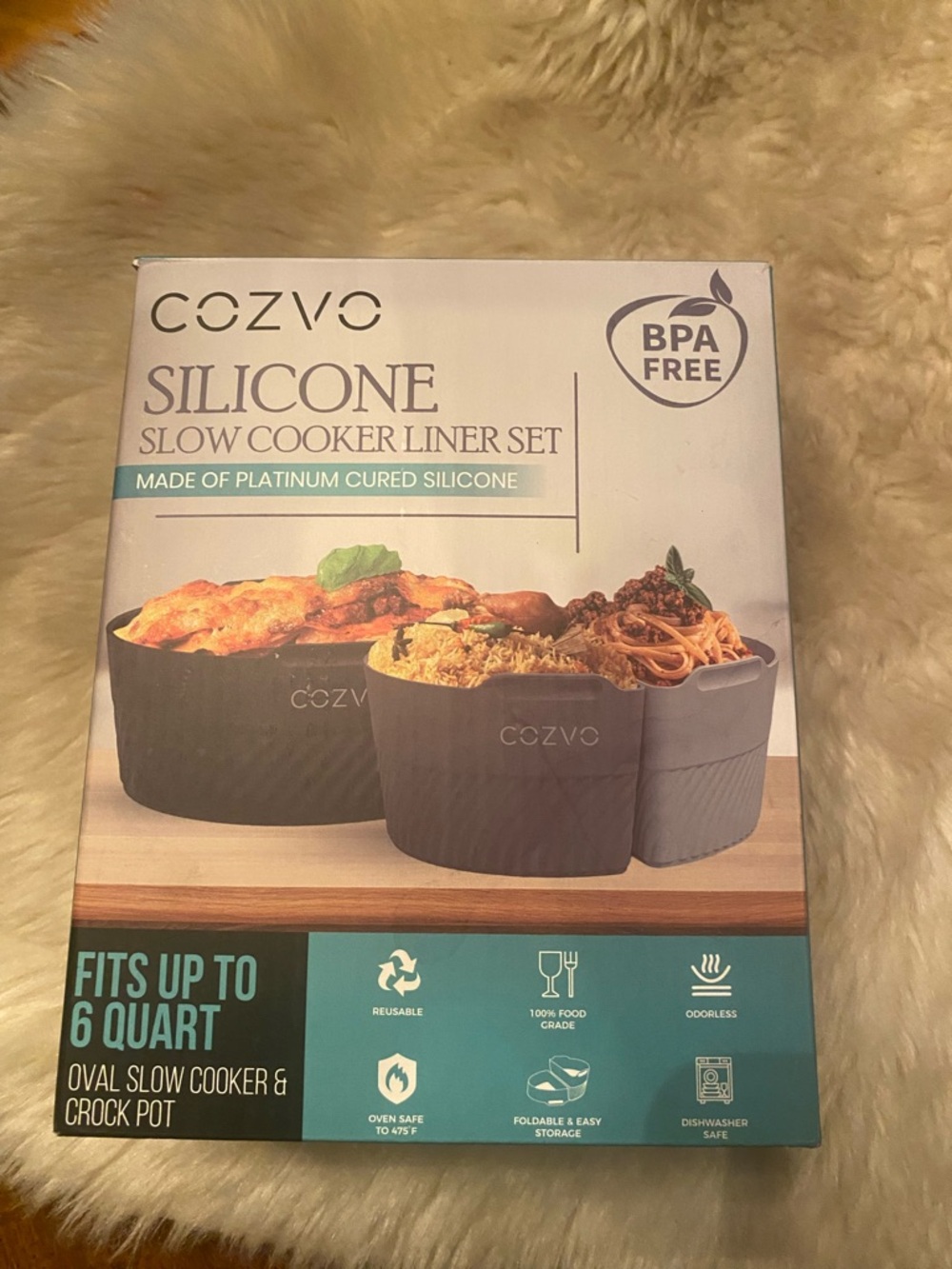 New In Box Silicone Slow Cooker Liner Set - Black - Picture 3 of 5